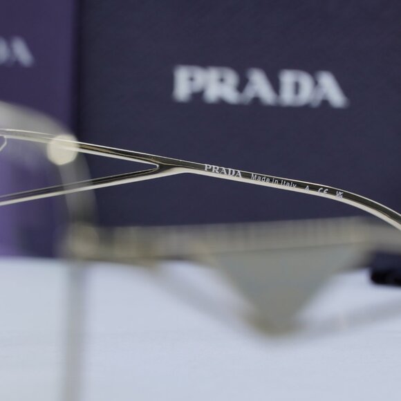 Final Price! Prada PR57YS ZVN08N Pale Gold Eyeglasses 57mm - Picture 8 of 11